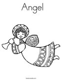  Angel Coloring Page