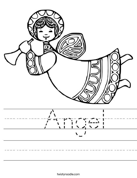 Angel Worksheet