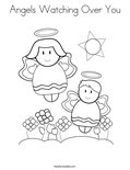 Angels Watching Over YouColoring Page