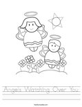 Angels Watching Over You Worksheet