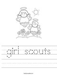girl scouts Worksheet