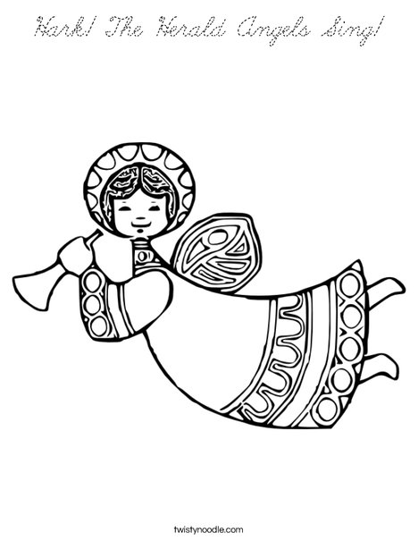 Angel Coloring Page