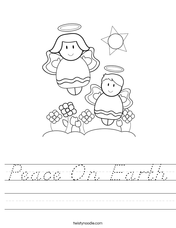 Peace On Earth Worksheet