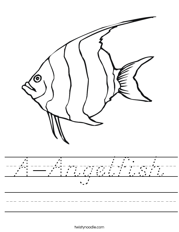 A-Angelfish Worksheet