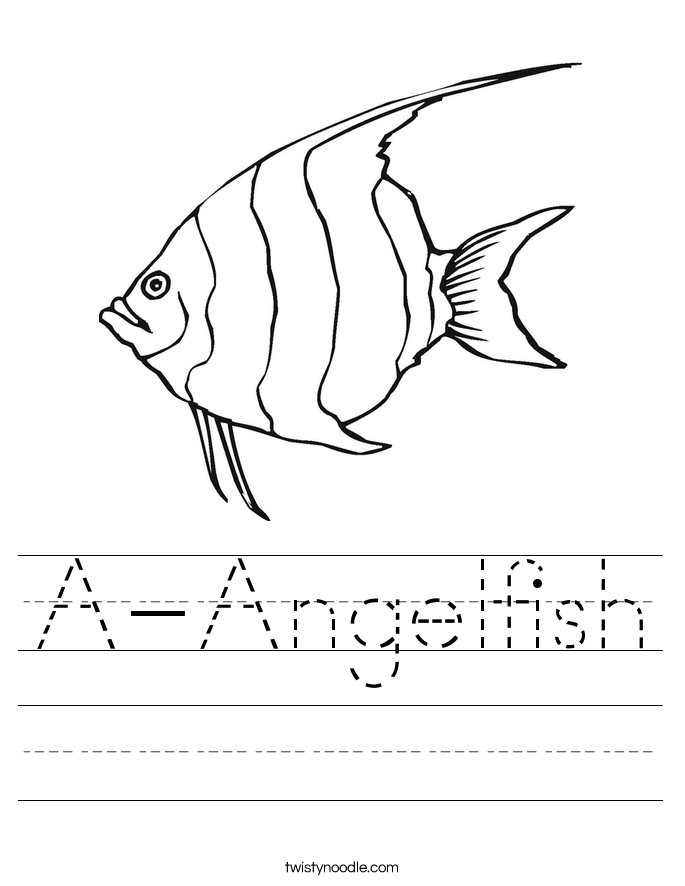 A-Angelfish Worksheet
