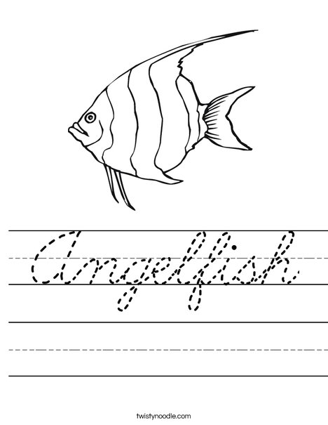 Angelfish Worksheet