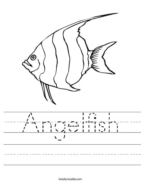 Angelfish Worksheet Angelfish Worksheet