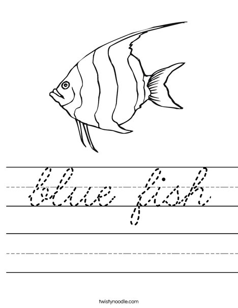 Angelfish Worksheet