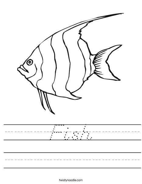 Angelfish Worksheet