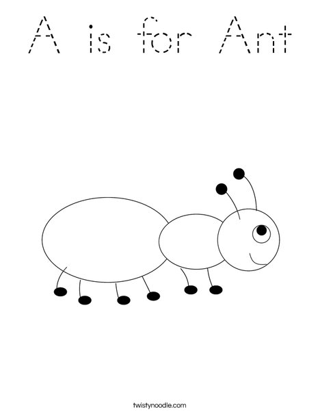 Ant Coloring Page