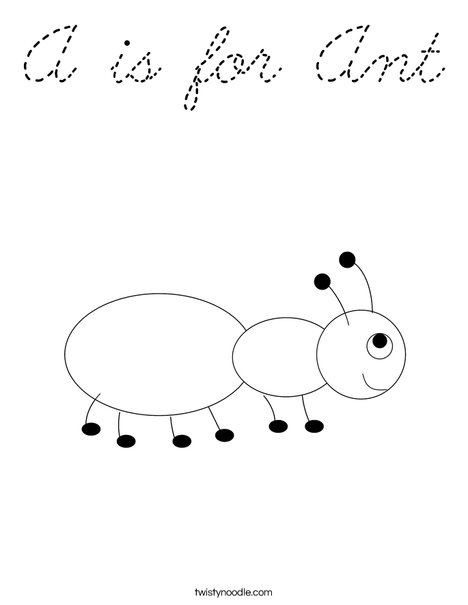 Ant Coloring Page