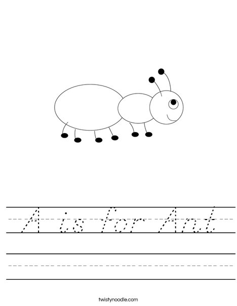 Ant Worksheet