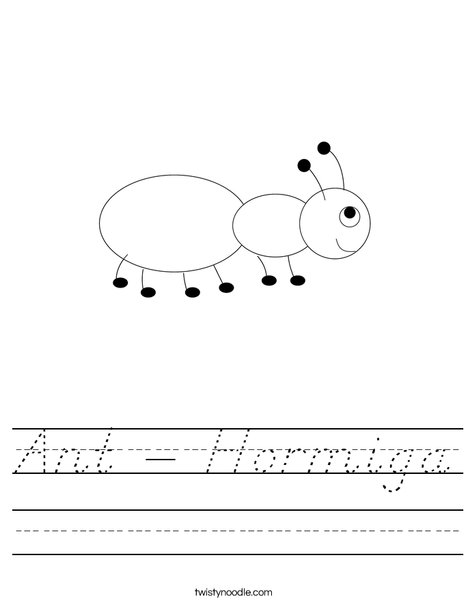 Ant Worksheet