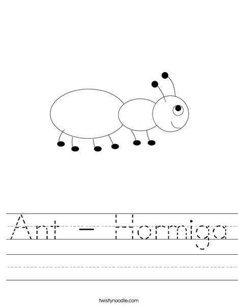 Ant Worksheet