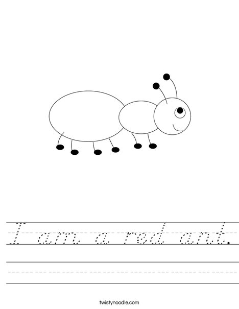 Ant Worksheet