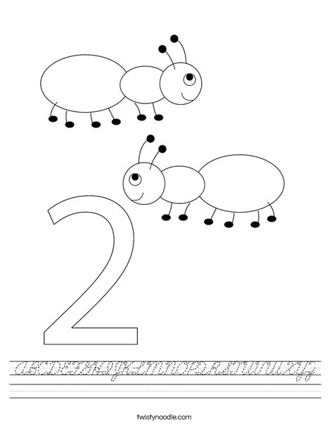 Two Ants Worksheet