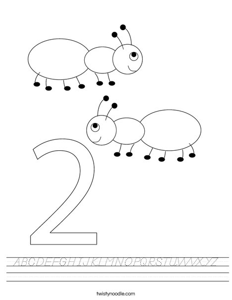 Two Ants Worksheet