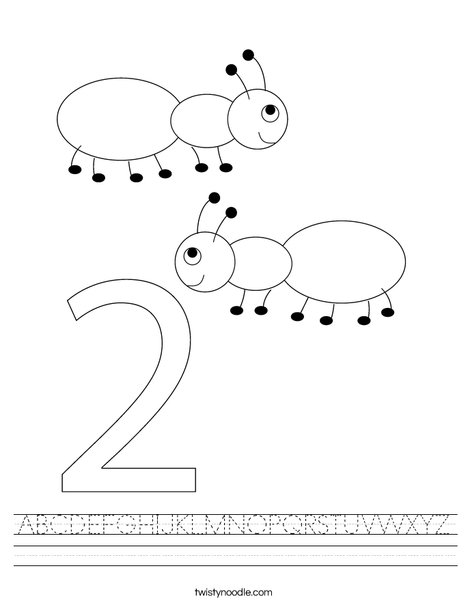 Two Ants Worksheet