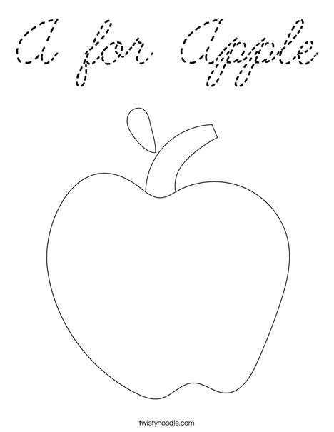 Apple Coloring Page