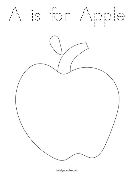 Apple Coloring Page