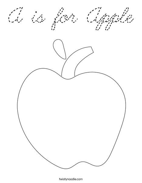 Apple Coloring Page