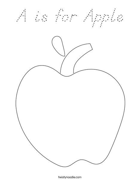 Apple Coloring Page