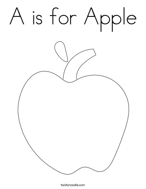 Apple Coloring Page