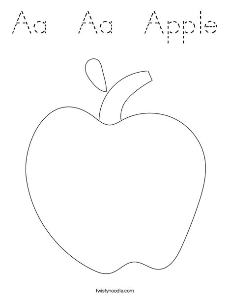 Apple Coloring Page