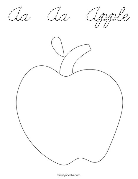 Apple Coloring Page