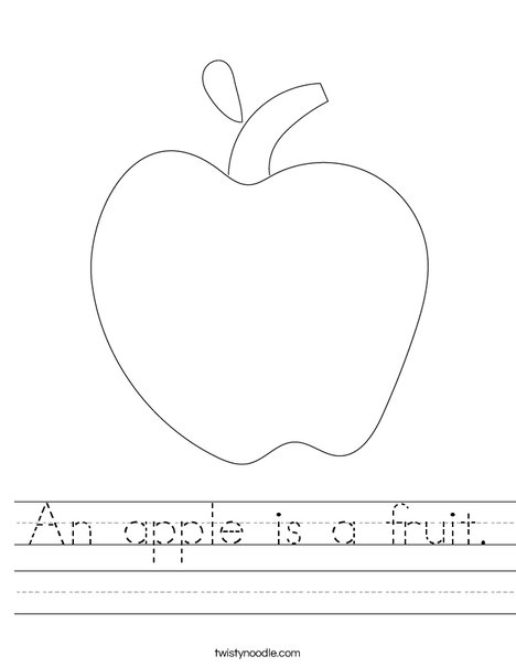 Apple Worksheet