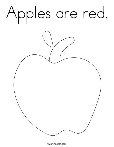 Apple Coloring Page