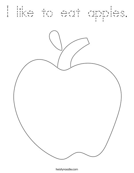 Apple Coloring Page