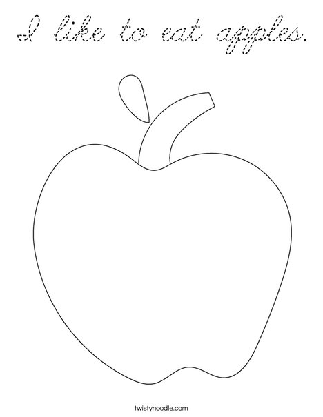 Apple Coloring Page