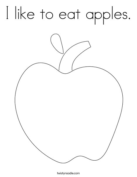 Apple Coloring Page