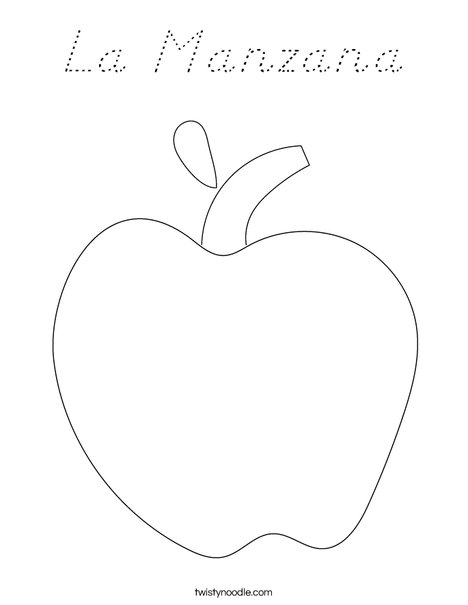 Apple Coloring Page