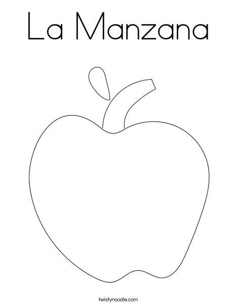 Apple Coloring Page