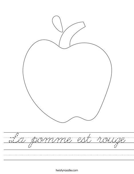 Apple Worksheet