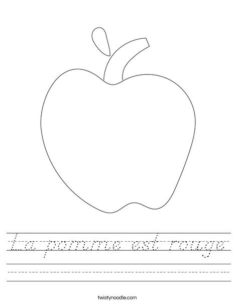 Apple Worksheet