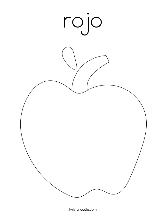 rojo Coloring Page