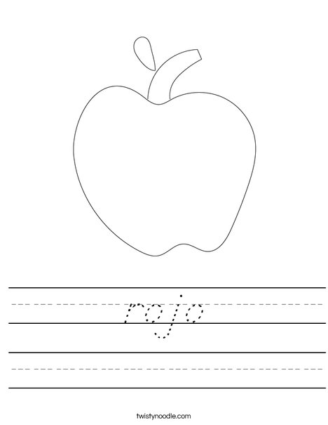 Apple Worksheet