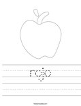 rojo Worksheet