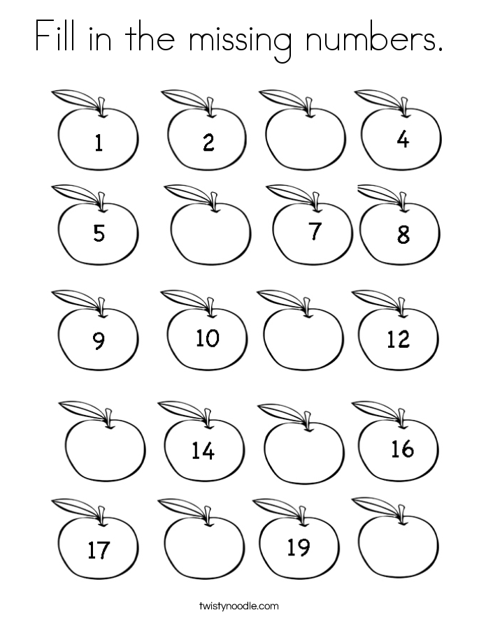 fill in the missing numbers_coloring_page