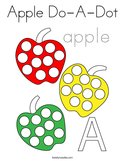 Apple Do-A-Dot Coloring Page