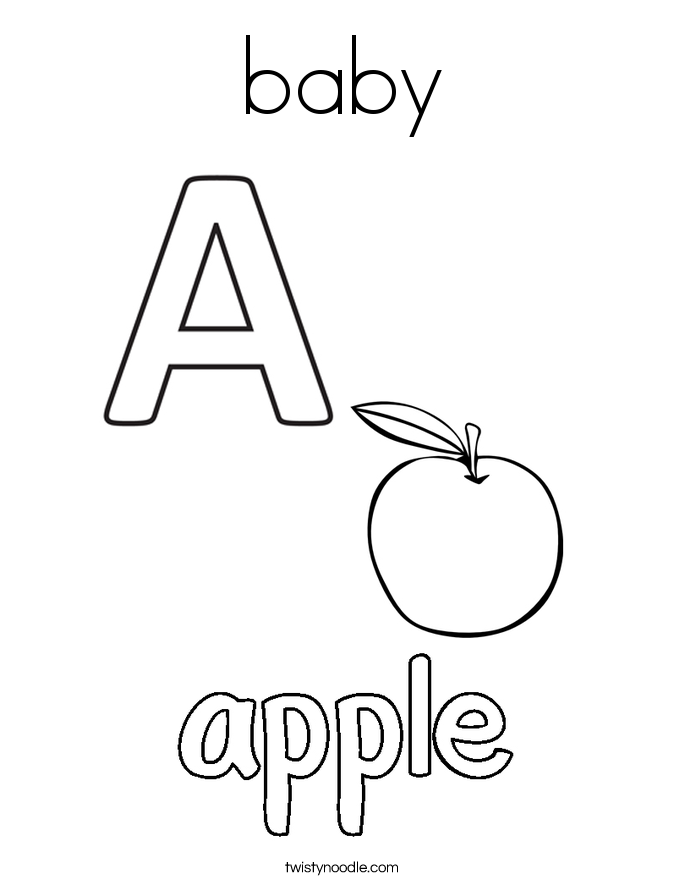 baby Coloring Page