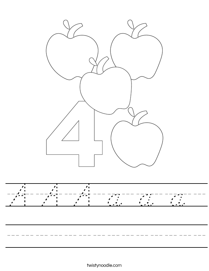 A A A a a a  Worksheet