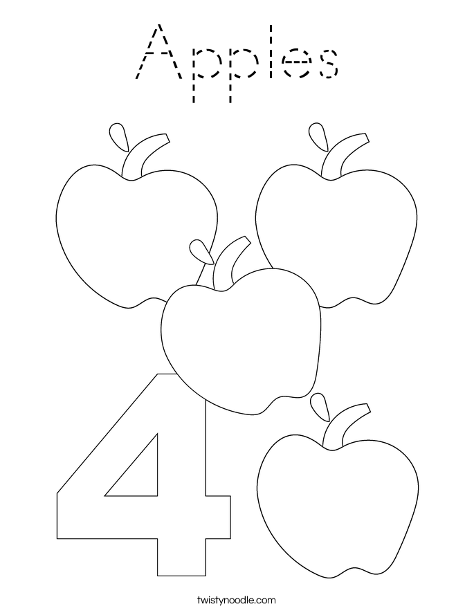 Apples Coloring Page