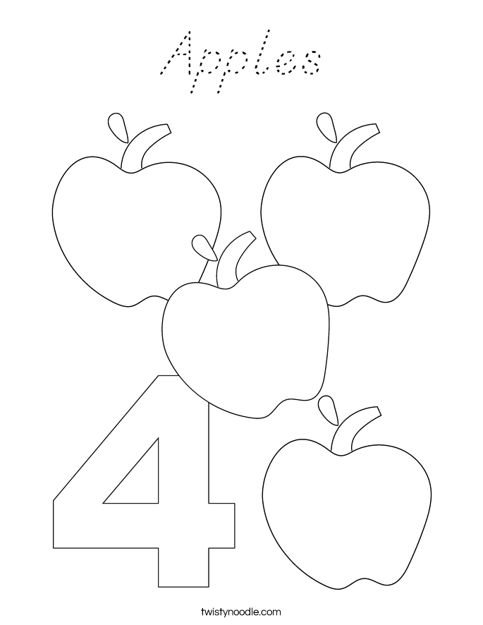 Apples Coloring Page