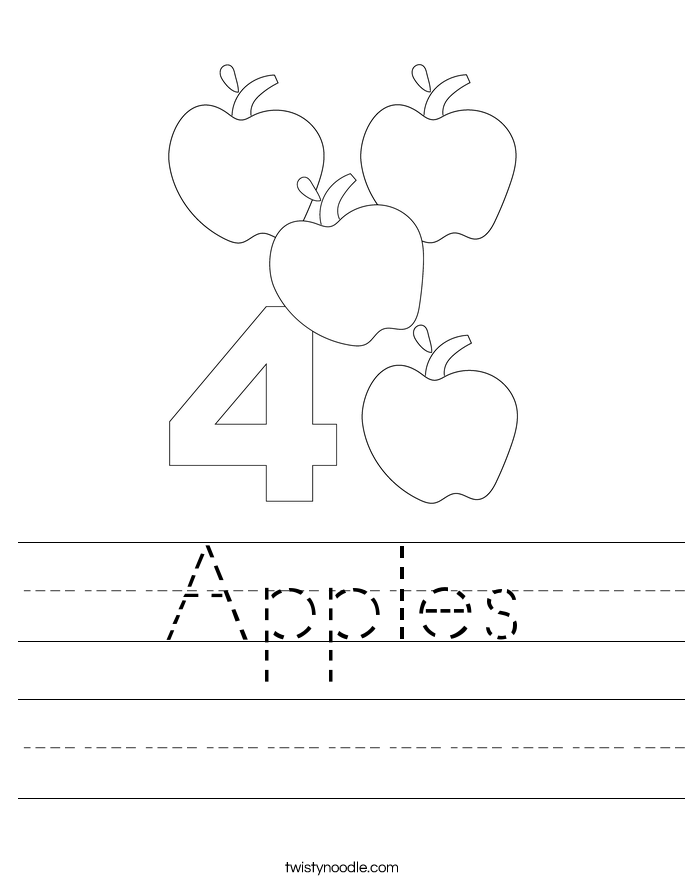 Apples Worksheet