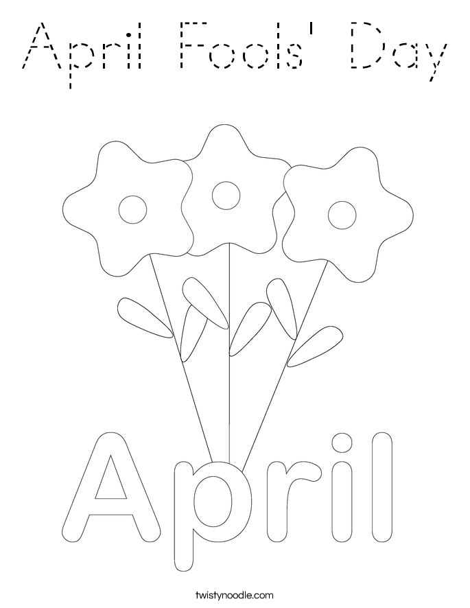 April Fools' Day Coloring Page