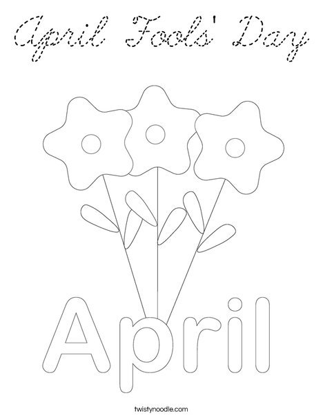 April 1 Coloring Page